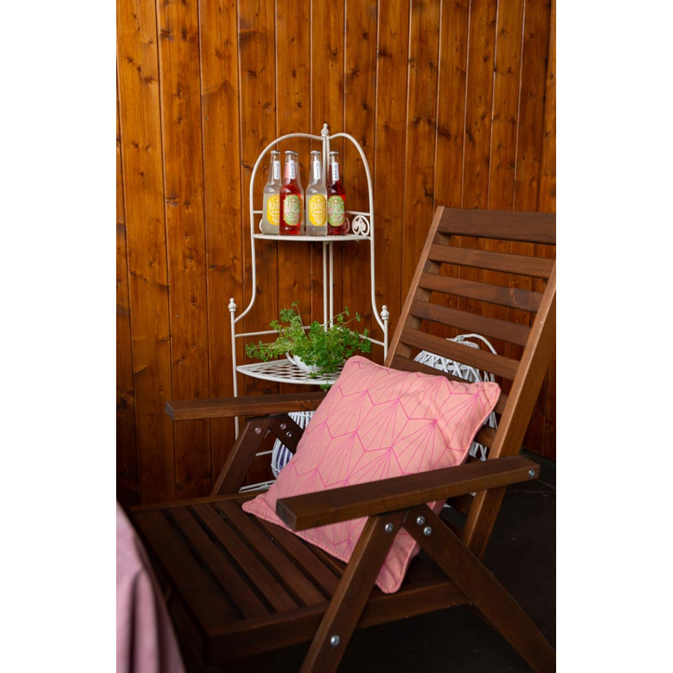 Декоративная наволочка Delirium 2, лососевого цвета с отделкой, 45x45см