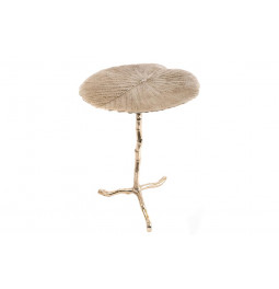 Decorative table Velards L, antique brass colour, H62x50cm