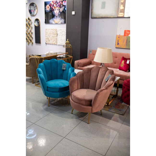 Кресло для отдыха Shell, розовый,  85x80x75cm, высота сиденья 43cm