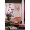Fotelis SHELL, sendintos rožės sp. H85x74x74cm, sėdimosios dalies aukštis  43cm