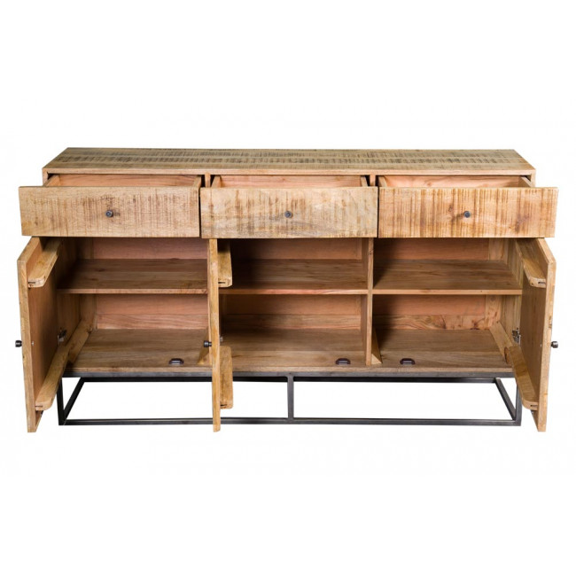 Sideboard Sole, 3 doors, 3 drawers, from Mango wood, 160x40x90cm