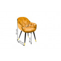 Kėdė SARONNO, aukso sp., 58x63x81cm, sėdimosios dalies aukštis H46cm