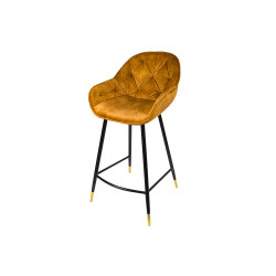 Baro kėdė SALORINO, auksinės sp., 96x48x54cm sėdimosios dalies aukštis 62cm