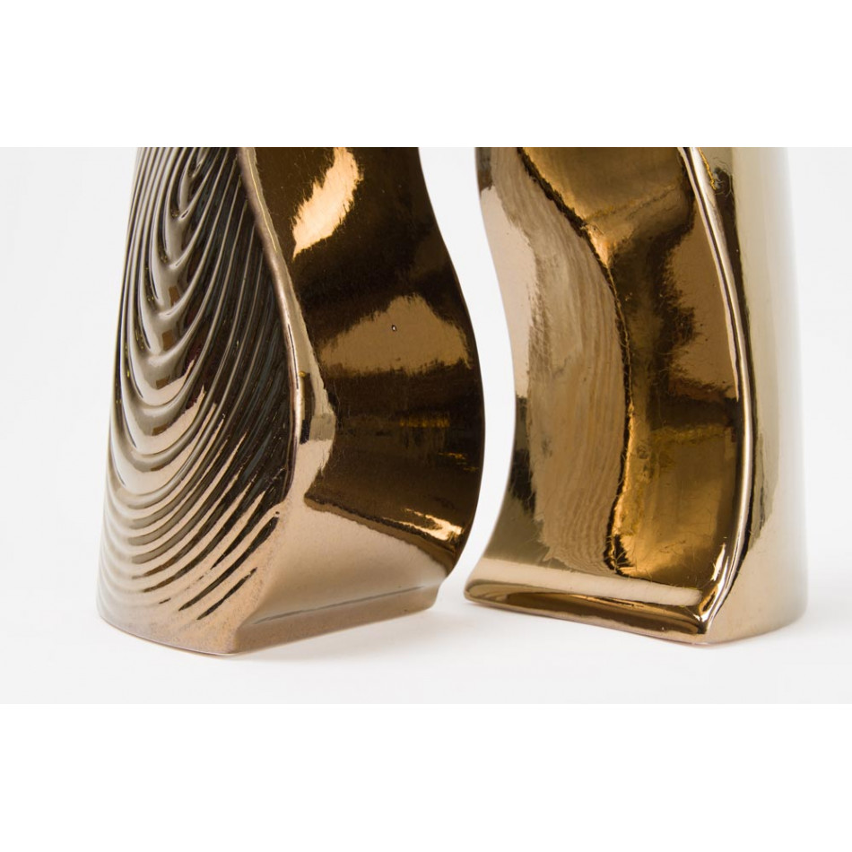 Vase Combo admire, golden, 22.5x12x30cm