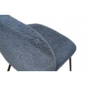 Dining chair Troja, blue-grey colour, 58x46x88cm, seat height 47cm