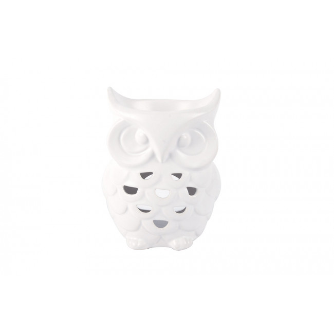 Fragrance burner Owl, porcelain, 11x9x15cm