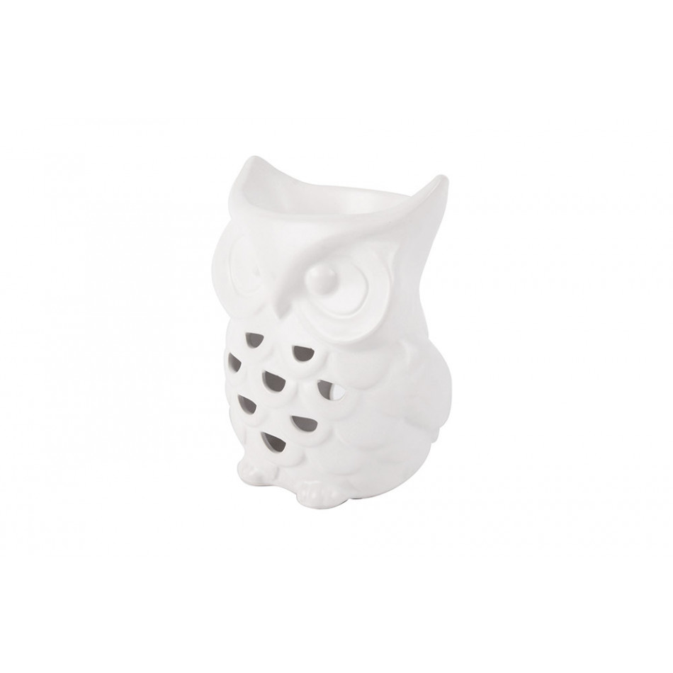 Fragrance burner Owl, porcelain, 11x9x15cm