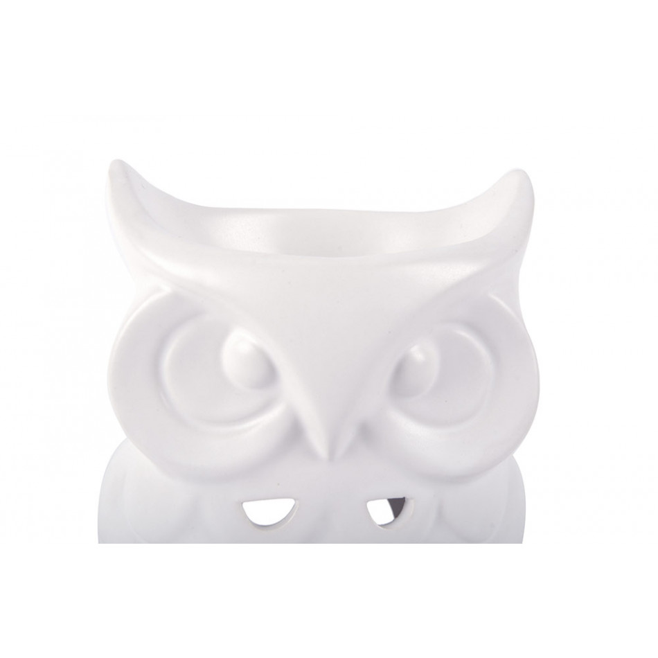 Fragrance burner Owl, porcelain, 11x9x15cm
