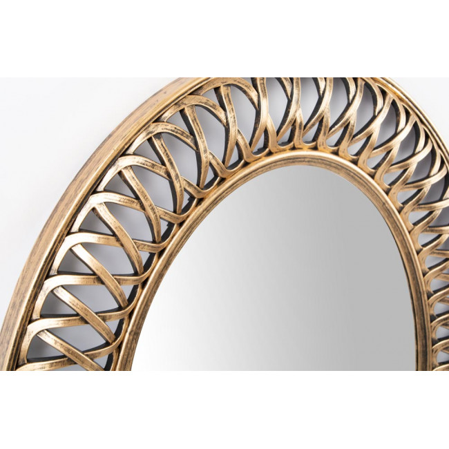 Wall mirror Ingels, gold, 61x5x76cm