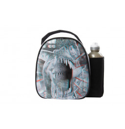 Bag with watter bottle Dinoshok, 500ml, H-25x27x9cm