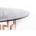 Coffee table Moro, smoked glass D90x44.5cm