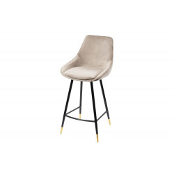 Baro kėdė SOLERO, šviesiai pilkos sp. H-98x54x54cm, sėdimosios dalies aukštis  H-68cm