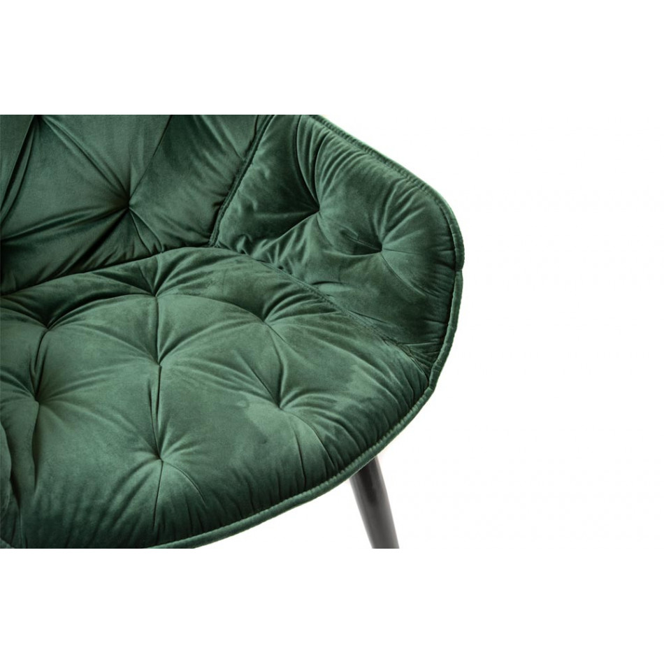 Kėdė SALORINO, žalios sp.,83x60x61cm, sėdimosios dalies aukštis 43cm