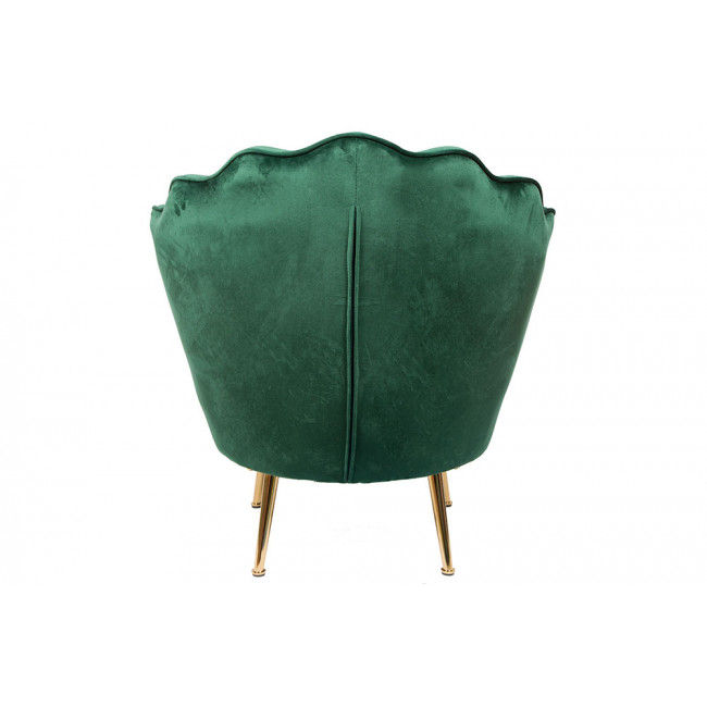 Armchair Shell, dark green,H85x80x75cm, seat height 43cm