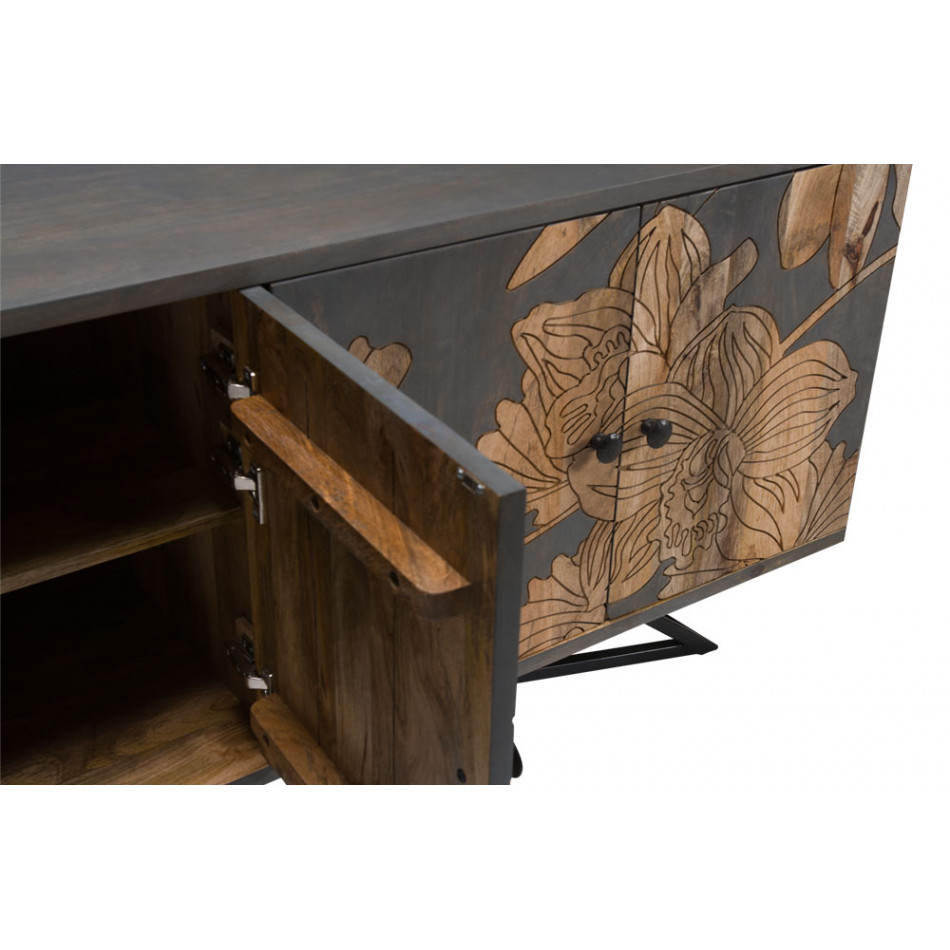 Sideboard Forest, mango wood, 177x45x75cm