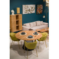 Dining table Marea, oak wood, D140cm, H75cm
