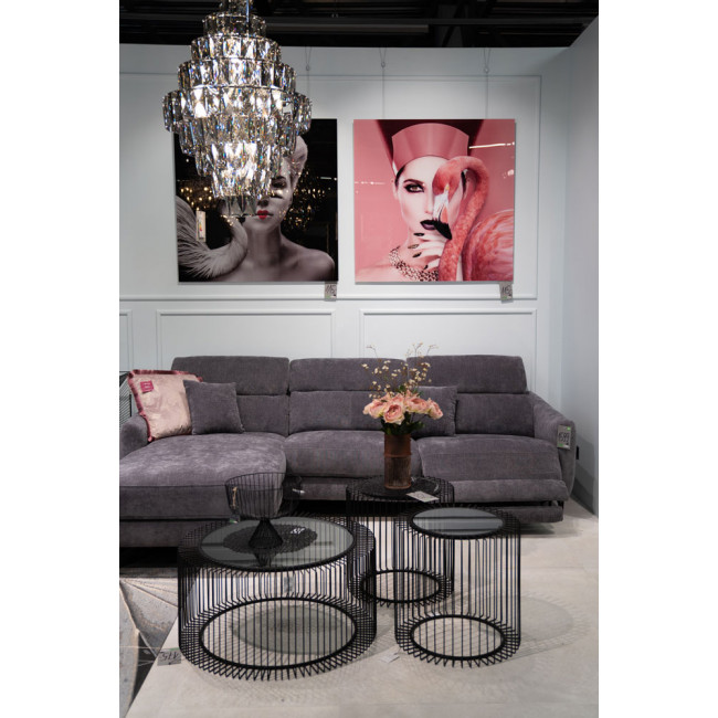 Decorative metal bowl Tora, H26x30cm