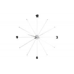 Wall clock Like Umbrella Chrome, D-100x6cm