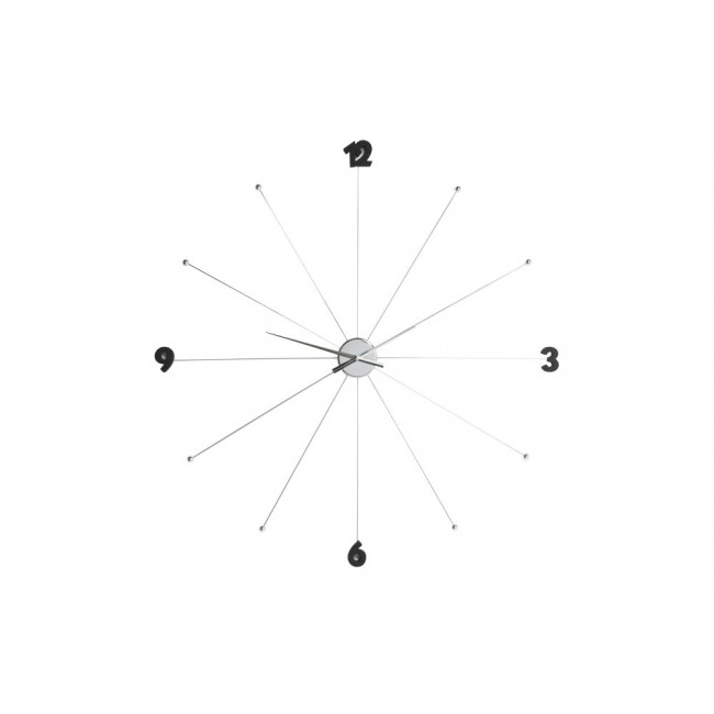 Wall clock Like Umbrella Chrome, D-100x6cm