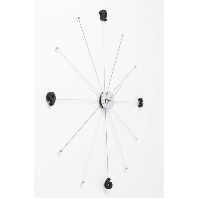 Wall clock Like Umbrella Chrome, D-100x6cm