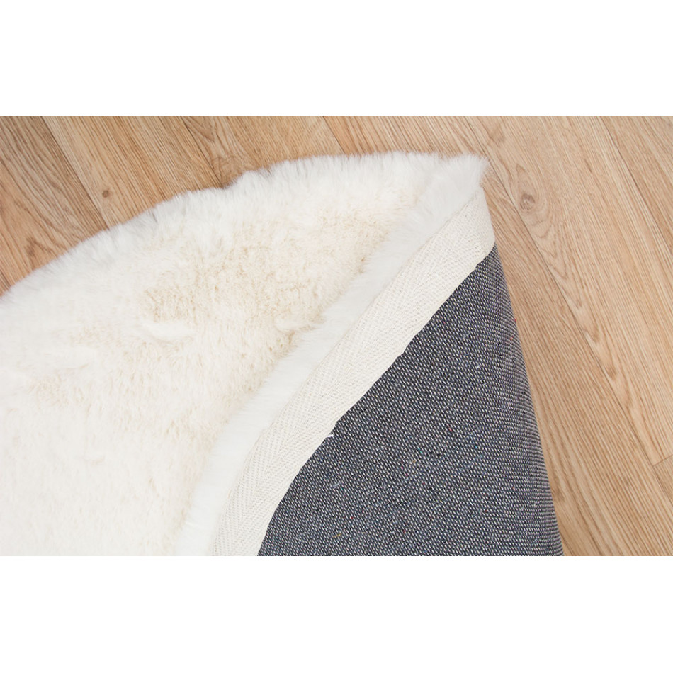 Carpet Laheaven, white, D120cm