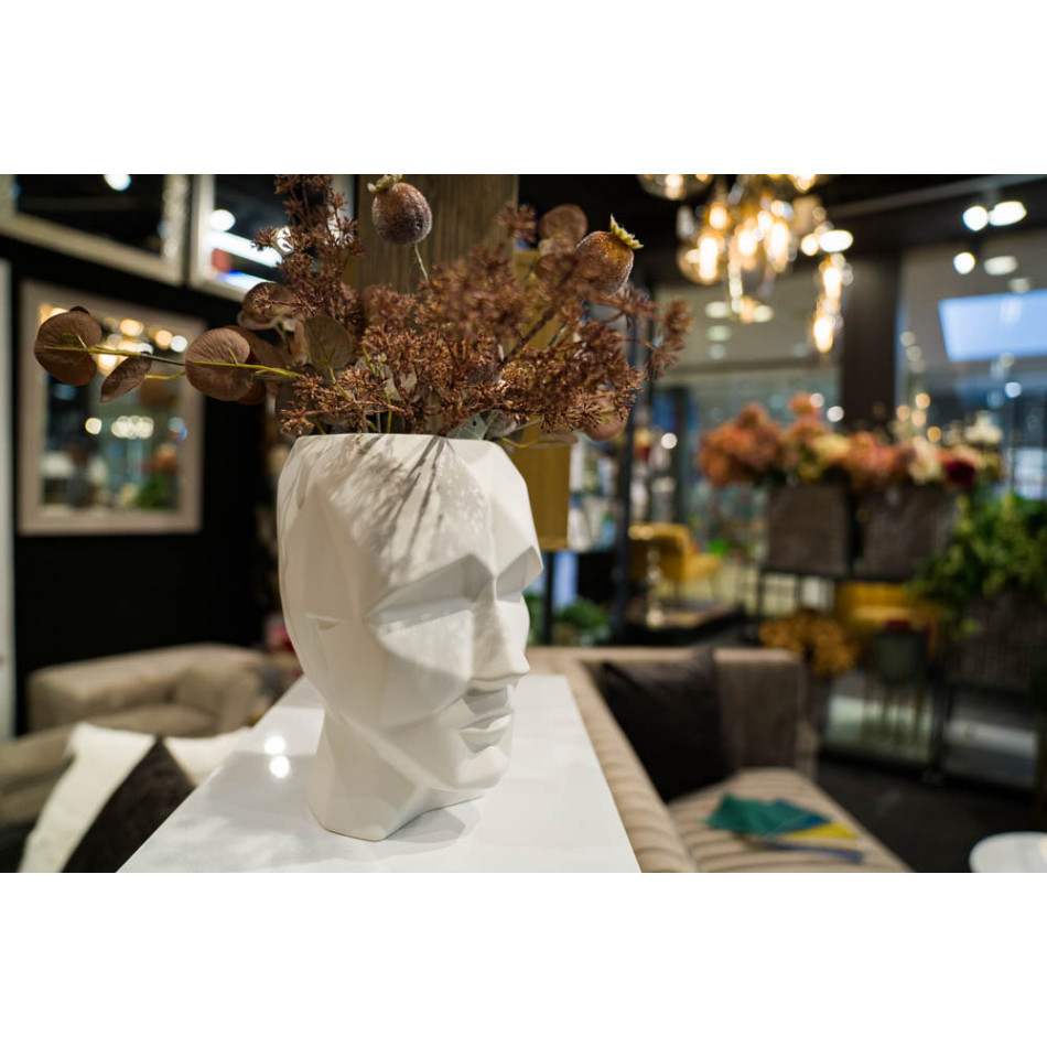 Figurine MORDERN MAN L, white matt, H25x19x14.5cm