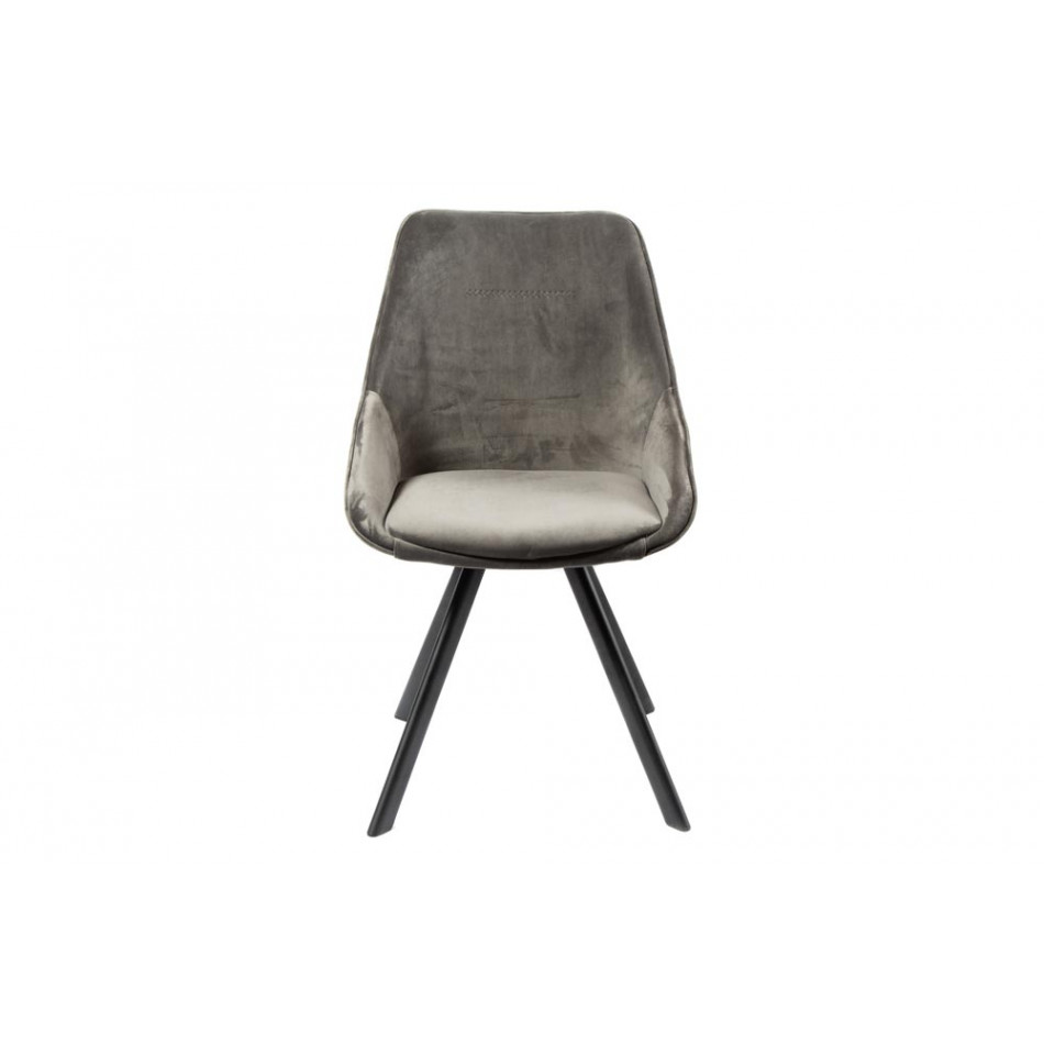 Kėdė SELVINS, pilkos sp., 50x61x83 cm, sėdimosios vietos aukštis 45cm
