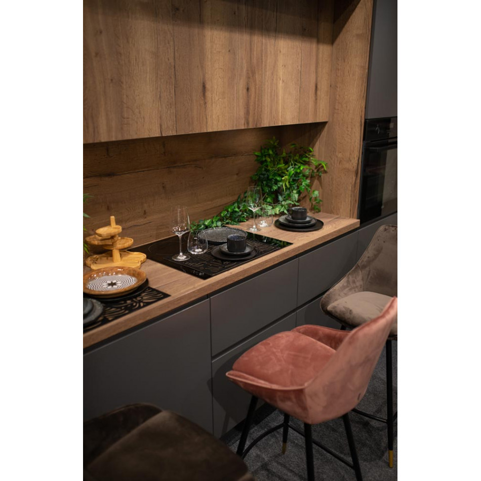 Bar stool Solero, pink, H-98x54x54cm, seat H-68cm