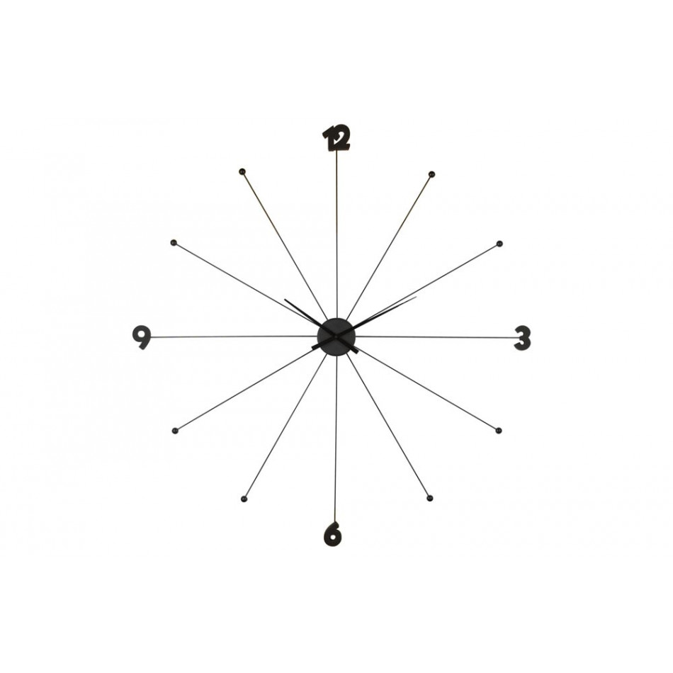 Wall clock Like Umbrella Black, Ø-100cm