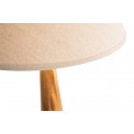 Table Lamp Moora with linen shade, E27 40W, H71x15cm