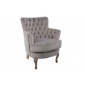 Accent chair Rockfort, taupe, 53x70x74.5cm, seat height 44cm