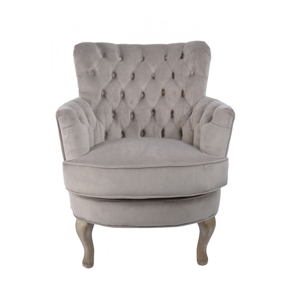 Accent chair Rockfort, taupe, 53x70x74.5cm, seat height 44cm