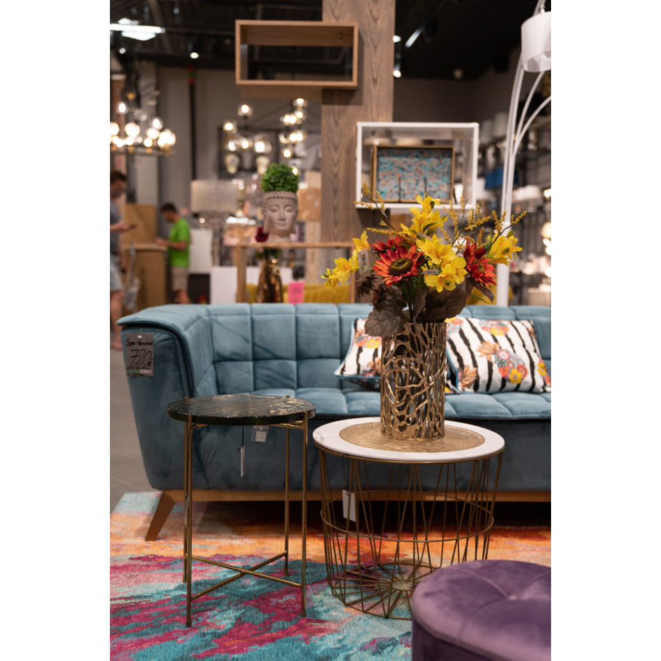 Sofa Hamond, 3 seat, green colour, 215x88x70cm, seat height 44cm