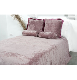 Bed cover Shelly 33,  mauve velvet, 160x220cm