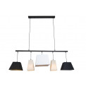Pendant lamp Vesta, black, E27 5x40W