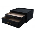 Jewellery box Taberno, black/light gray, 32x27x15.5cn