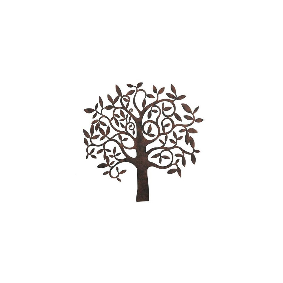 Wall object Tree mat, metal, 71cm