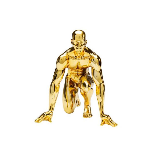 Deco figurine Runner, golden, 25x23x23cm