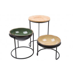 Serving set 6 piece, H8.5-17.5, D12cm