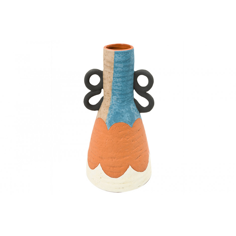 Vase Terracotta, mix, D13.2 x H25.5cm