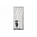 Wall deco Toriko,  black, 30x1.3x70cm