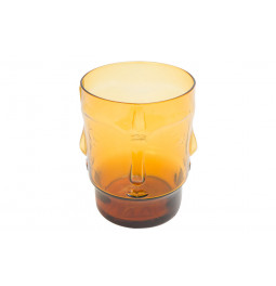 Tumbler glass Summer amber, H11, D8cm, 400ml