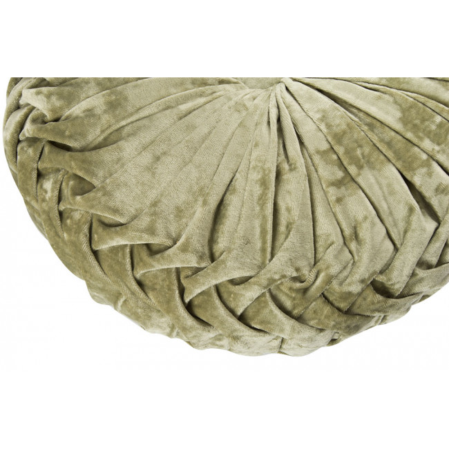 Decorative pillow Saksija 12 olive, velvet, D40cm