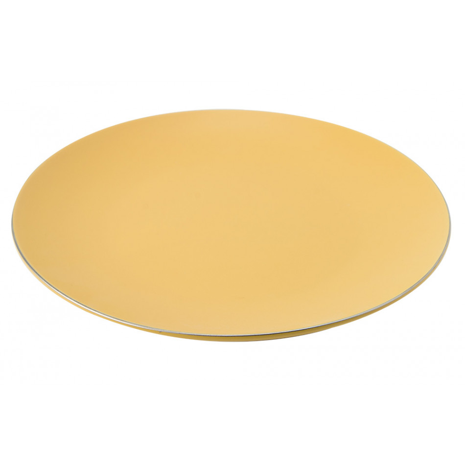 Plate Wally, mustard, 25.4cm