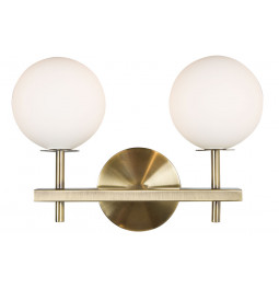Wall lamp Rossi2, white/bronze, 10x16x20cm, G9LED3.5Wx1pcs