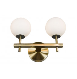 Wall lamp Rossi2, white/bronze, 10x16x20cm, G9LED3.5Wx1pcs
