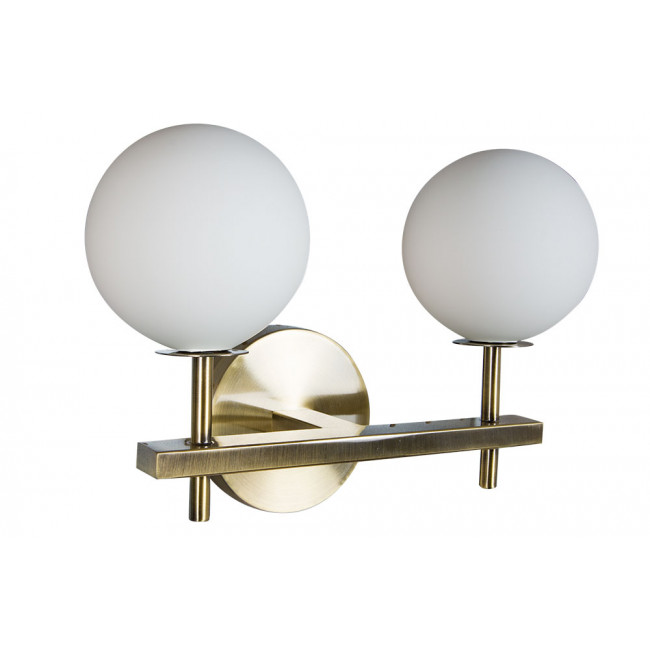 Wall lamp Rossi2, white/bronze, 10x16x20cm, G9LED3.5Wx1pcs