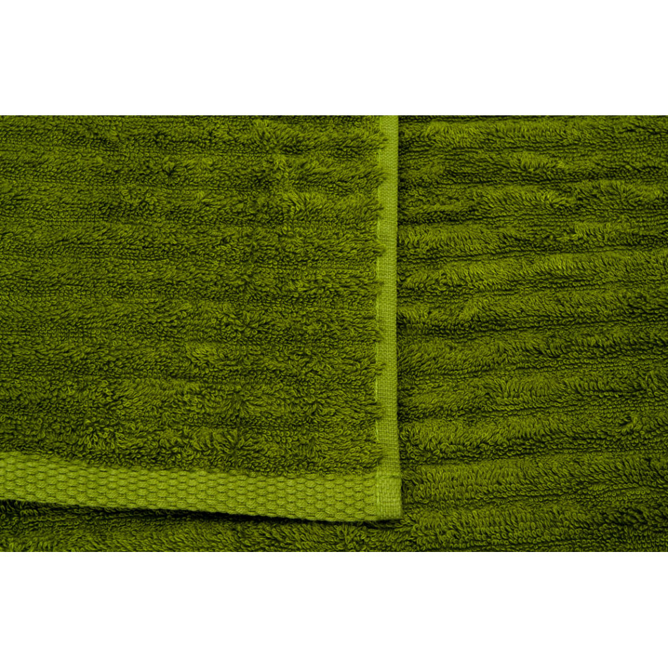Bamboo towel Stripe, 70x140cm, peridot, 550g/m2
