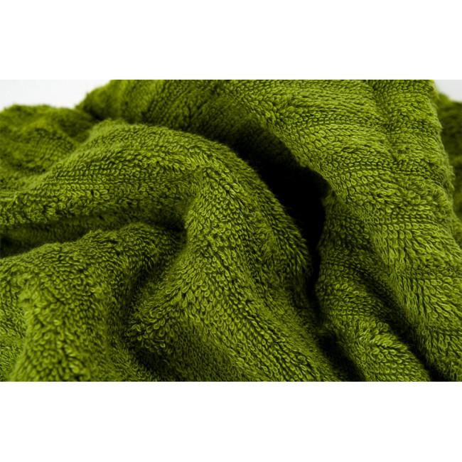 Bamboo towel Stripe, 70x140cm, peridot, 550g/m2