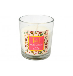 Scented candle Neda, rose scent, 110g, 7x7x8cm